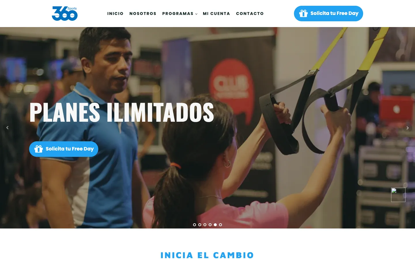 Captura de la web 360 Sports