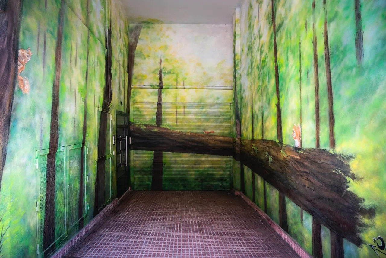 Fachada pintada por Arte Marante