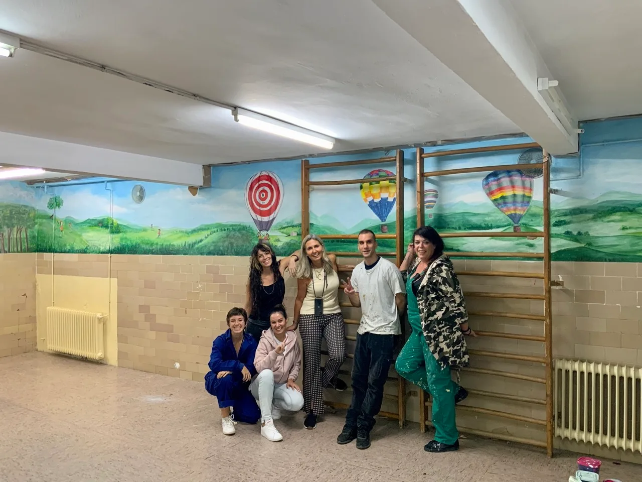 Momento de creación en vivo por Arte Marante