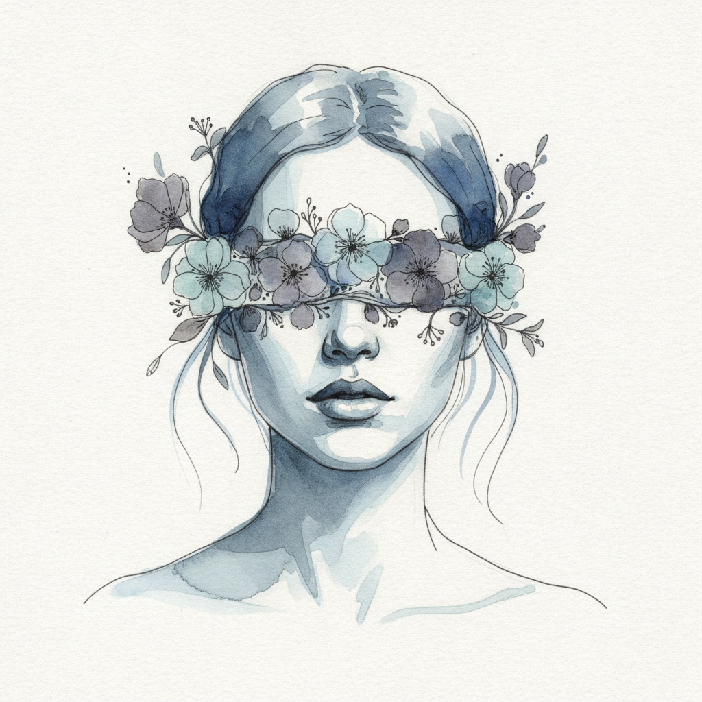 Antifaz de flores